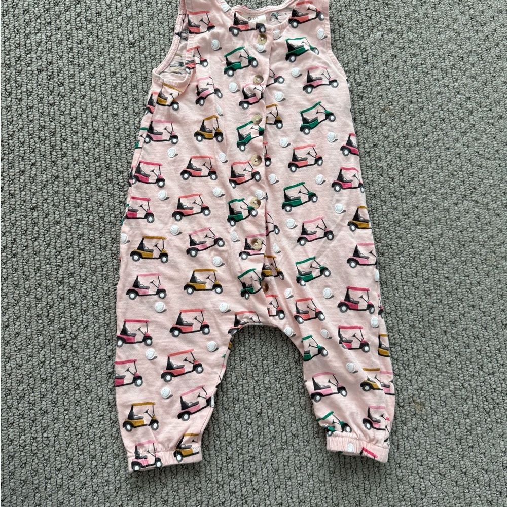 Caden Lane Pink and Green Bodysuit One Piece